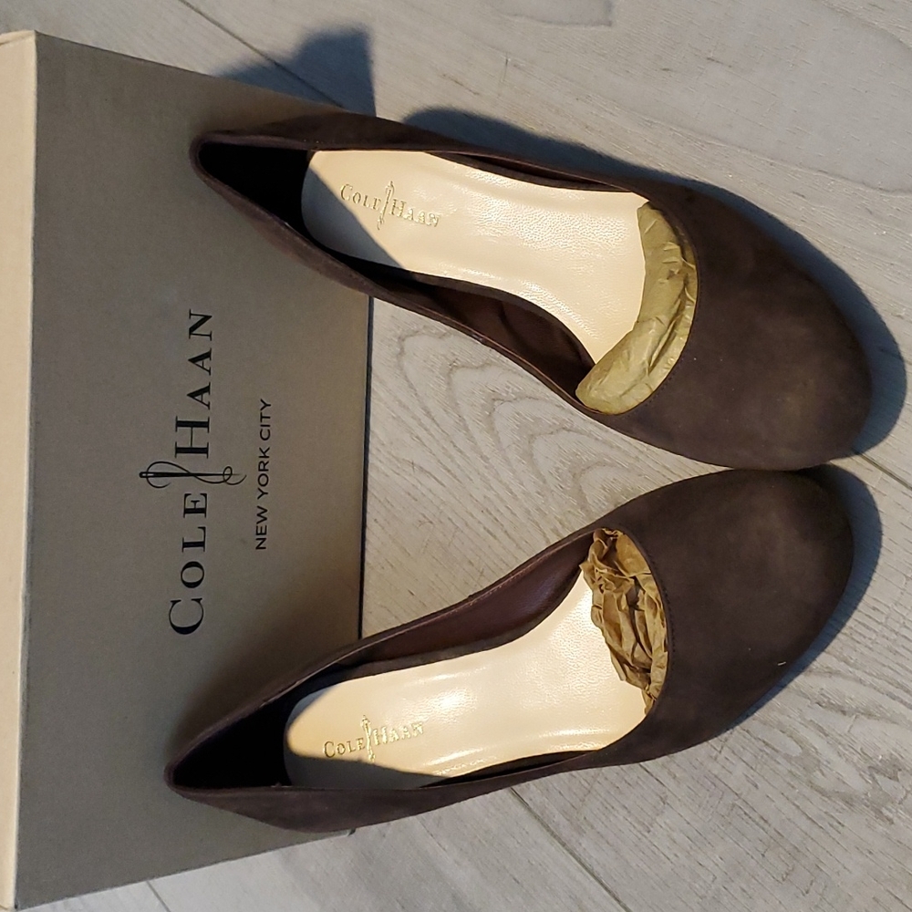 Cole Haan closed toe wedges